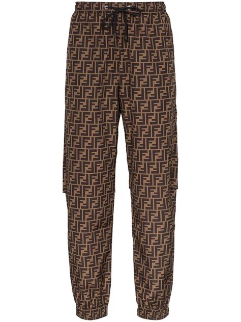 fendi logo sweatpants|Fendi pants price.